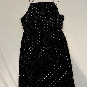 H&M slim short black gem dress